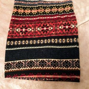 Stretch Cloth Mini Skirt